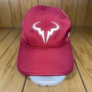 Nike Dri Fit Rafa Hat Sz S/M Nadal Tennis Club Cap FB5600-677 Team Red EUC Rare